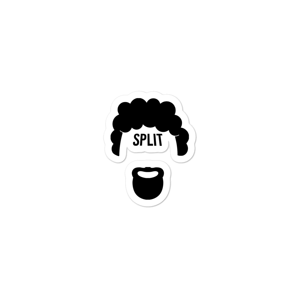 Split Afro stickers